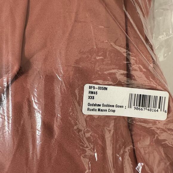 NWT Show Me Your Mumu Rustic Mauve Godshaw Goddess Gown Maxi Dress 2XS - Picture 10 of 11